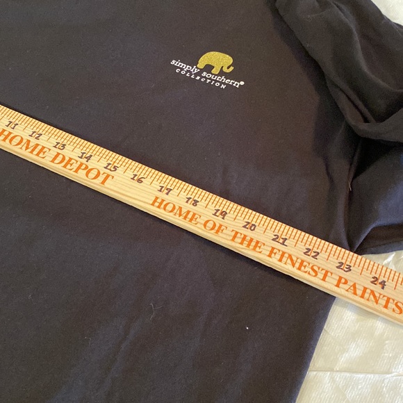 Simply Southern Collection Preppy Plaid Long Sleeve Women's T-Shirt Black - XL - Picture 11 of 13